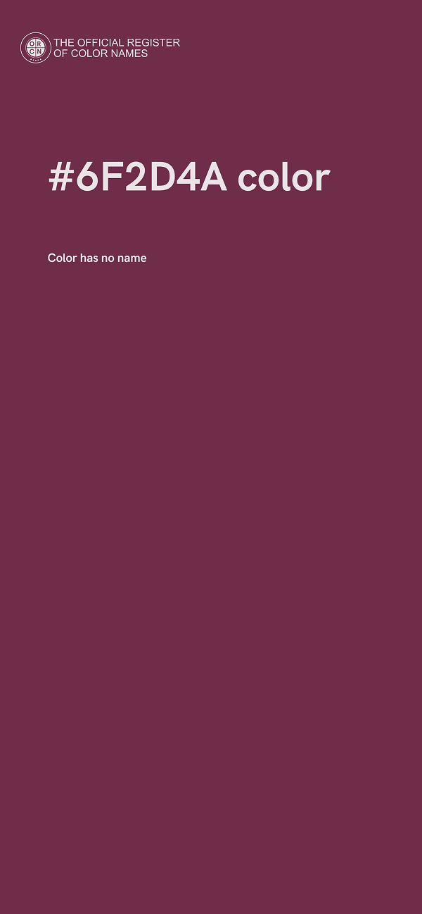 #6F2D4A color image