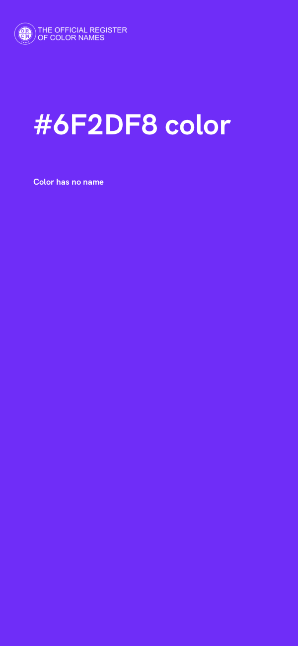 #6F2DF8 color image