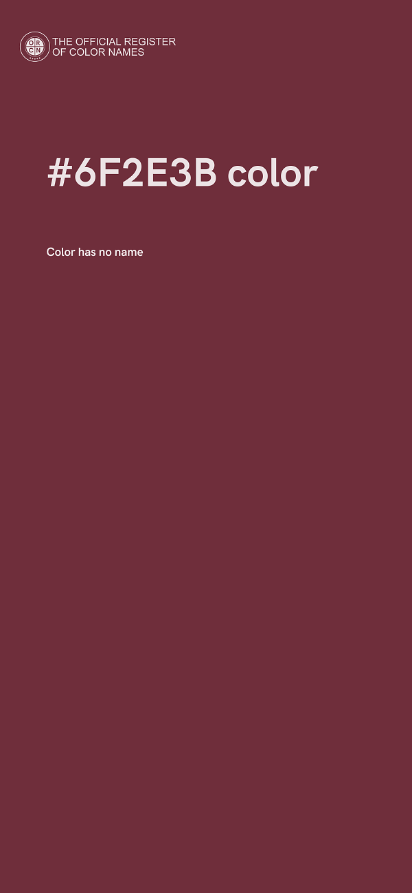 #6F2E3B color image