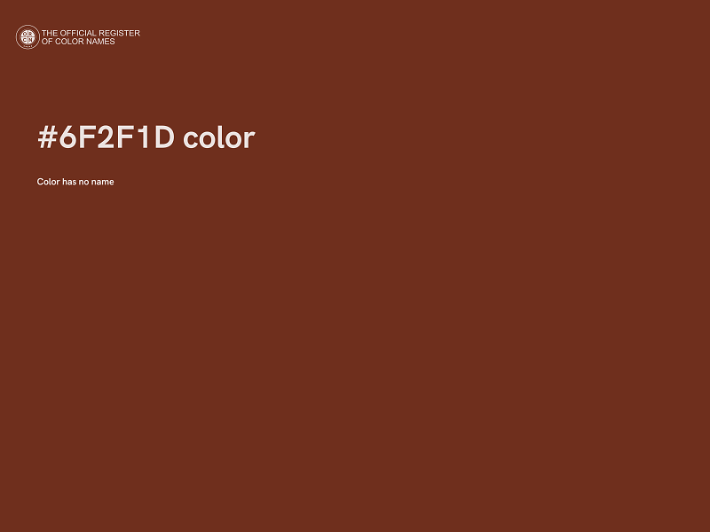 #6F2F1D color image