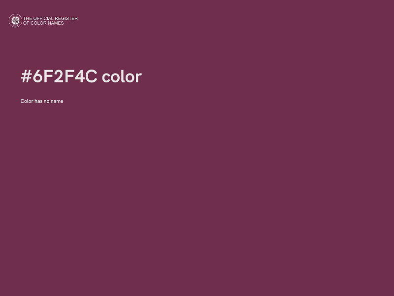#6F2F4C color image