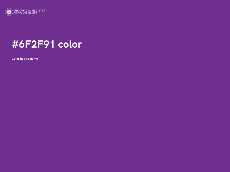 #6F2F91 color image
