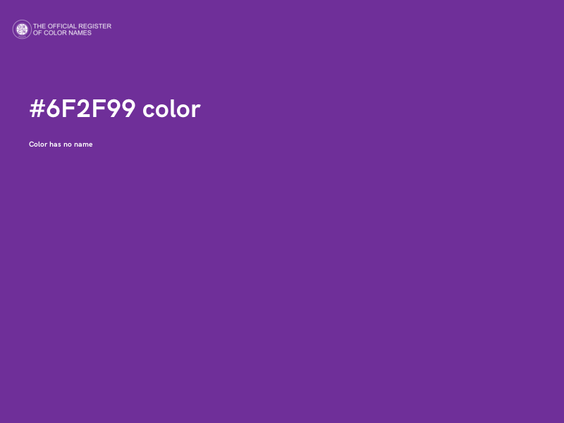 #6F2F99 color image