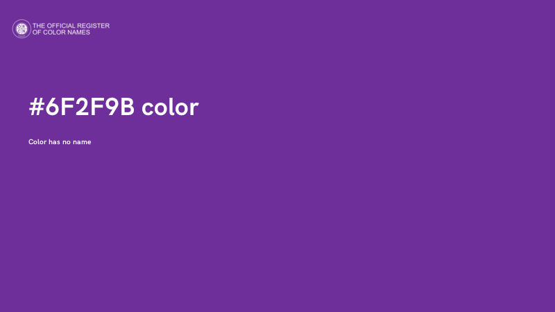 #6F2F9B color image