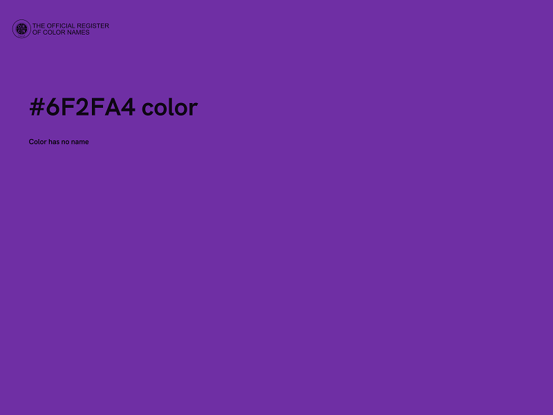 #6F2FA4 color image