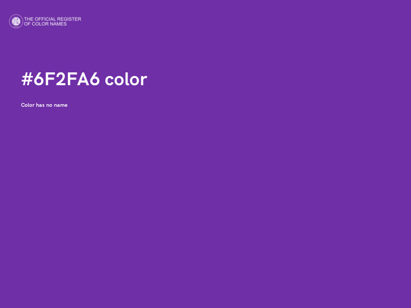 #6F2FA6 color image