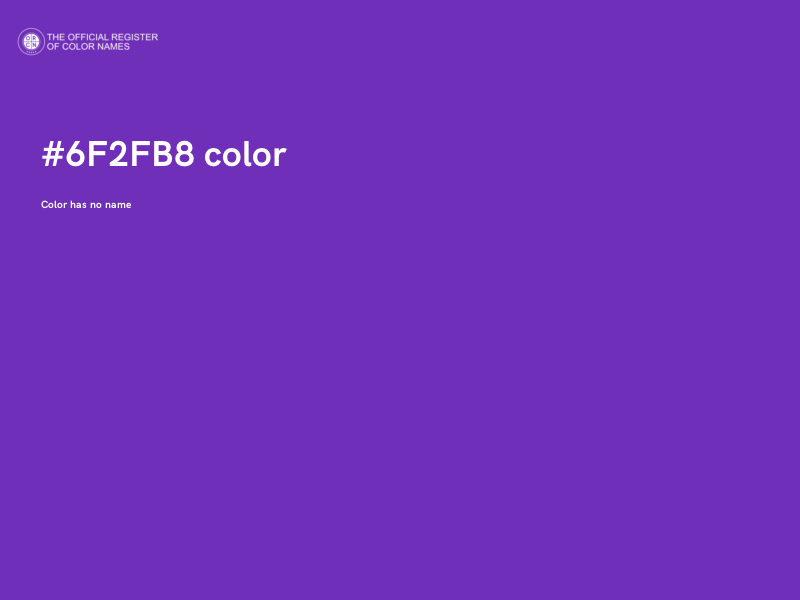 #6F2FB8 color image
