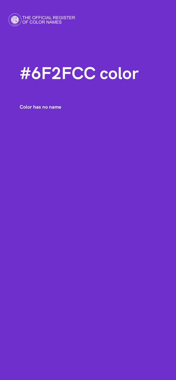 #6F2FCC color image