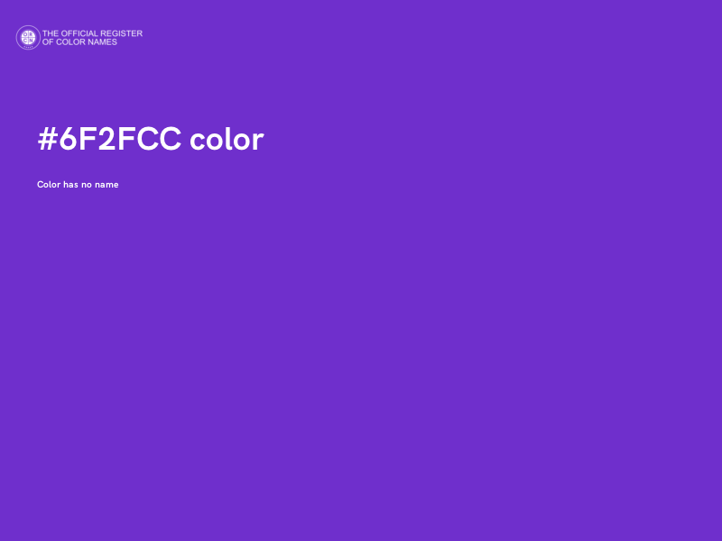 #6F2FCC color image