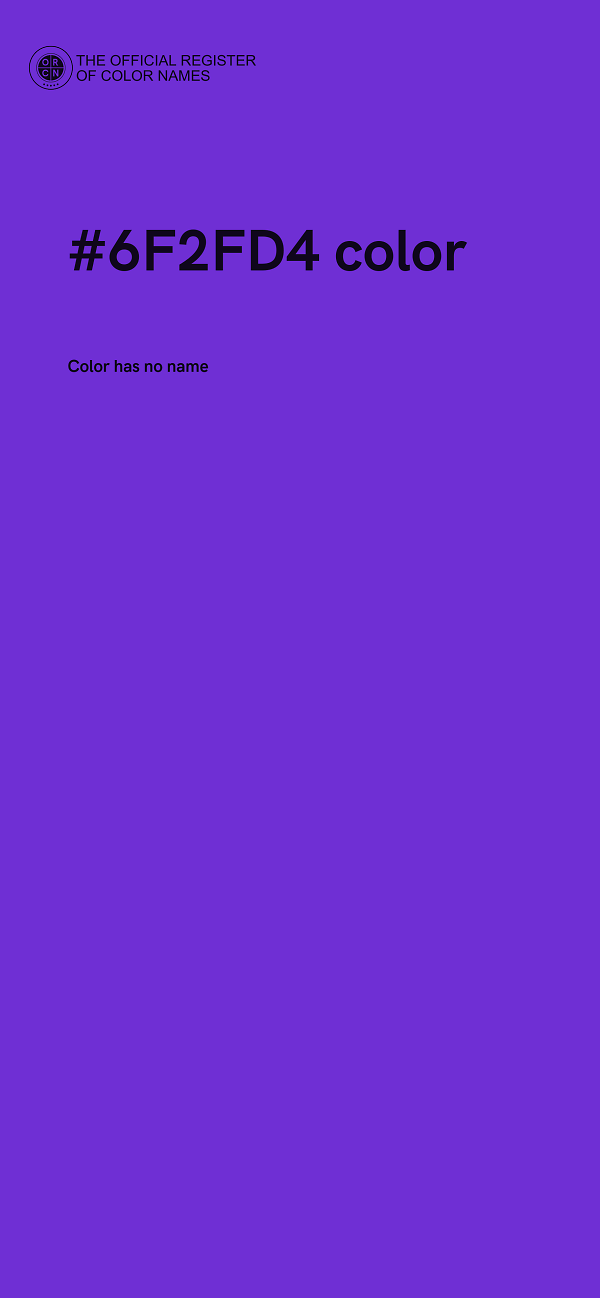 #6F2FD4 color image