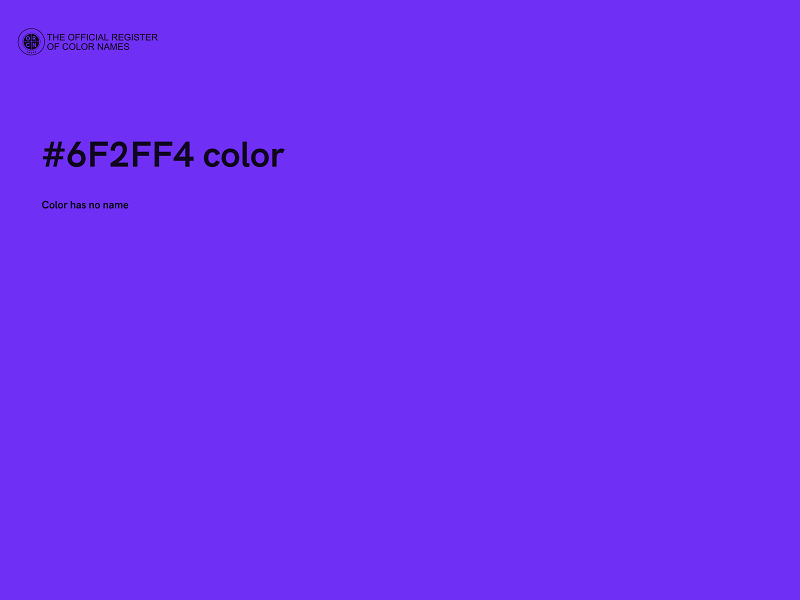 #6F2FF4 color image