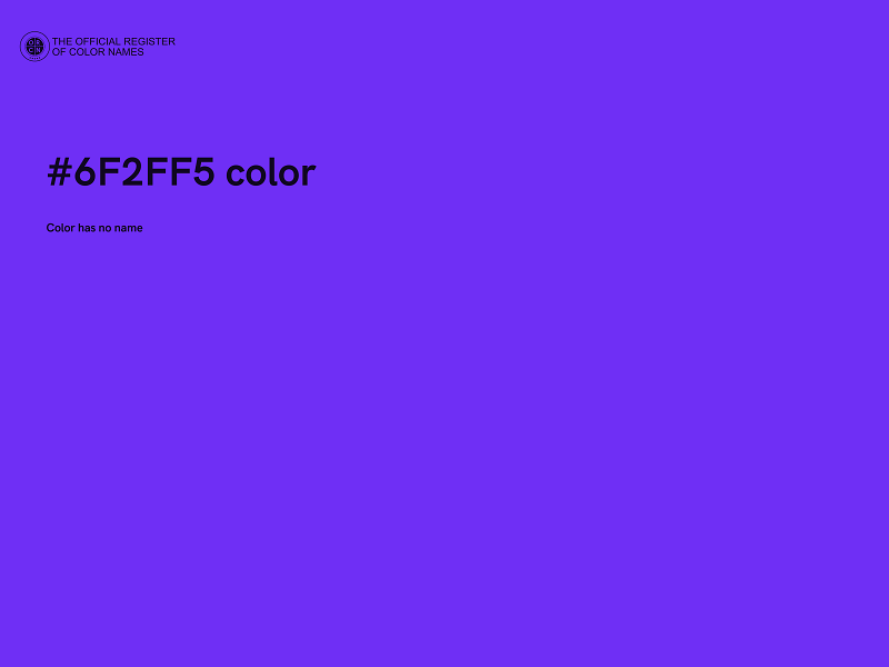 #6F2FF5 color image