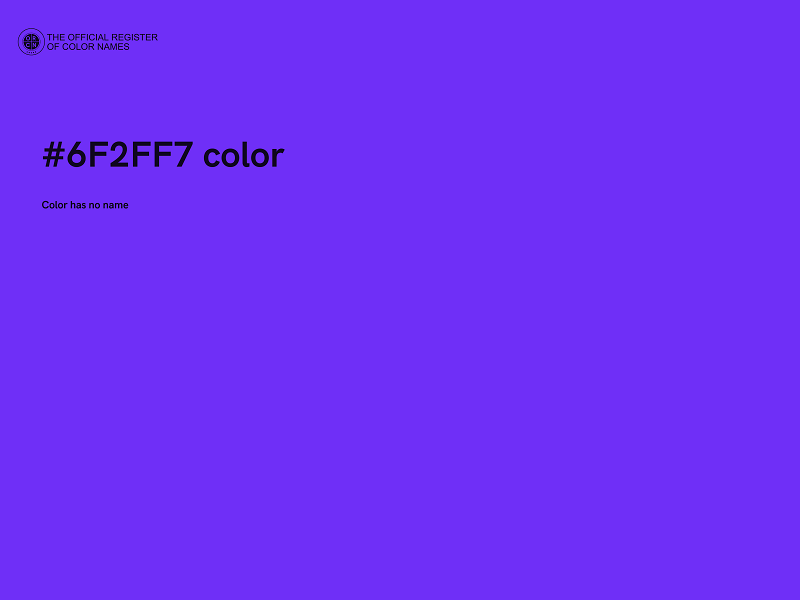 #6F2FF7 color image