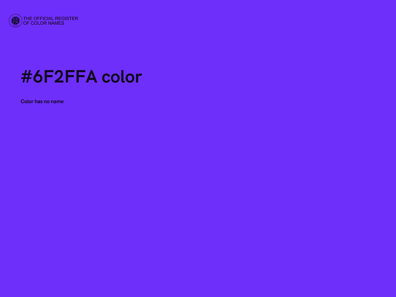 #6F2FFA color image