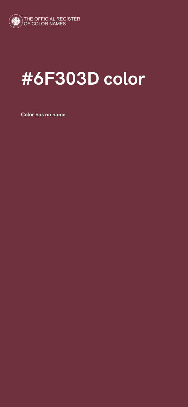 #6F303D color image