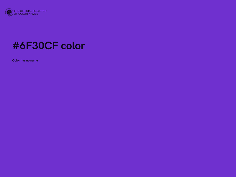 #6F30CF color image