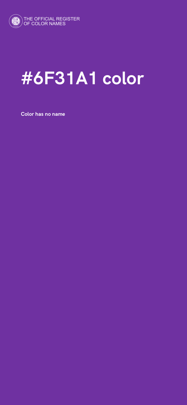 #6F31A1 color image