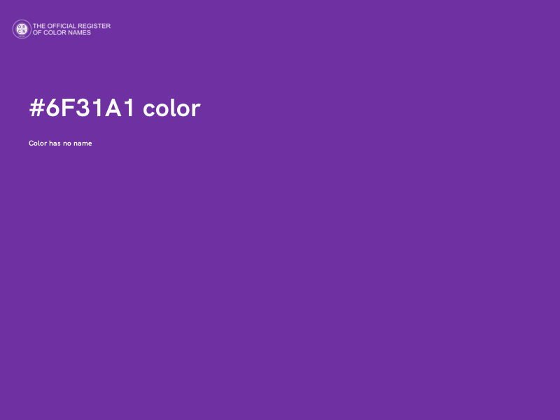 #6F31A1 color image