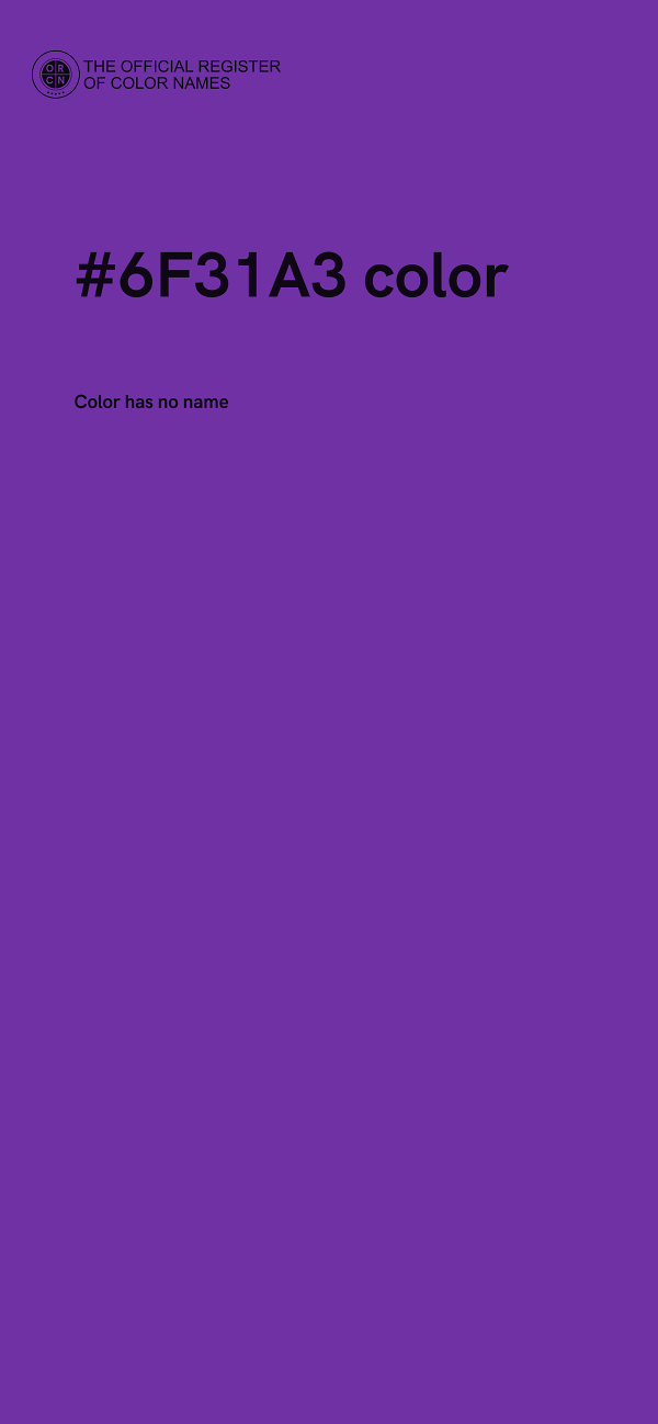 #6F31A3 color image