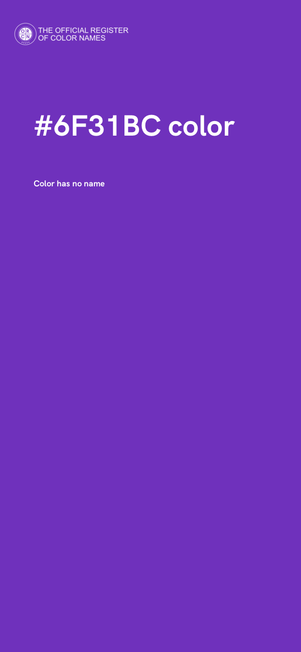 #6F31BC color image