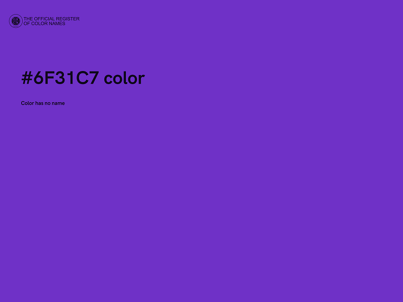 #6F31C7 color image