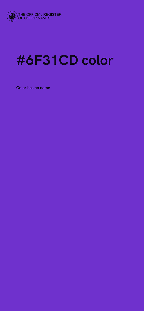 #6F31CD color image