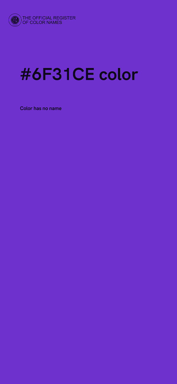 #6F31CE color image