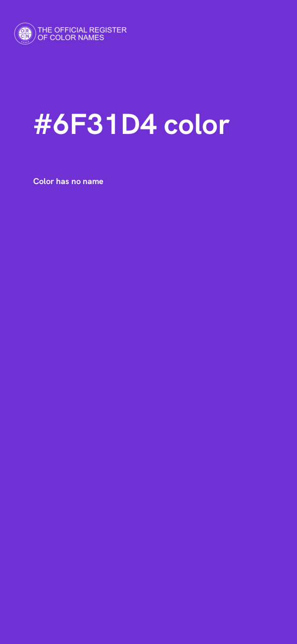 #6F31D4 color image