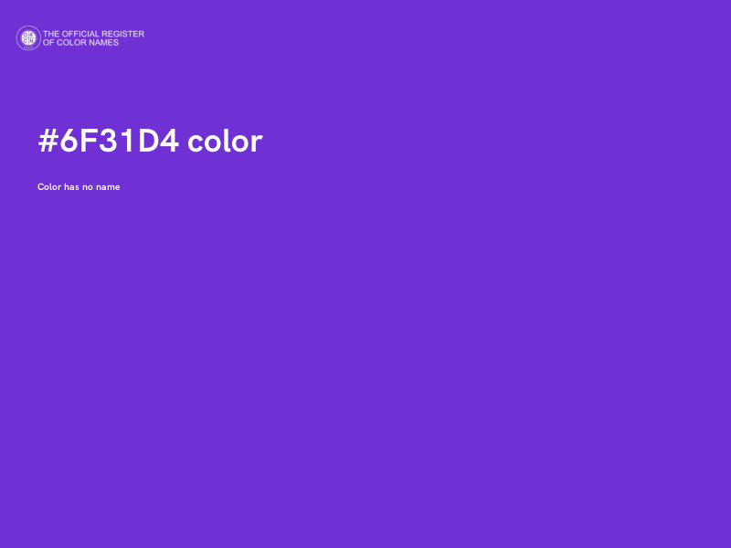 #6F31D4 color image