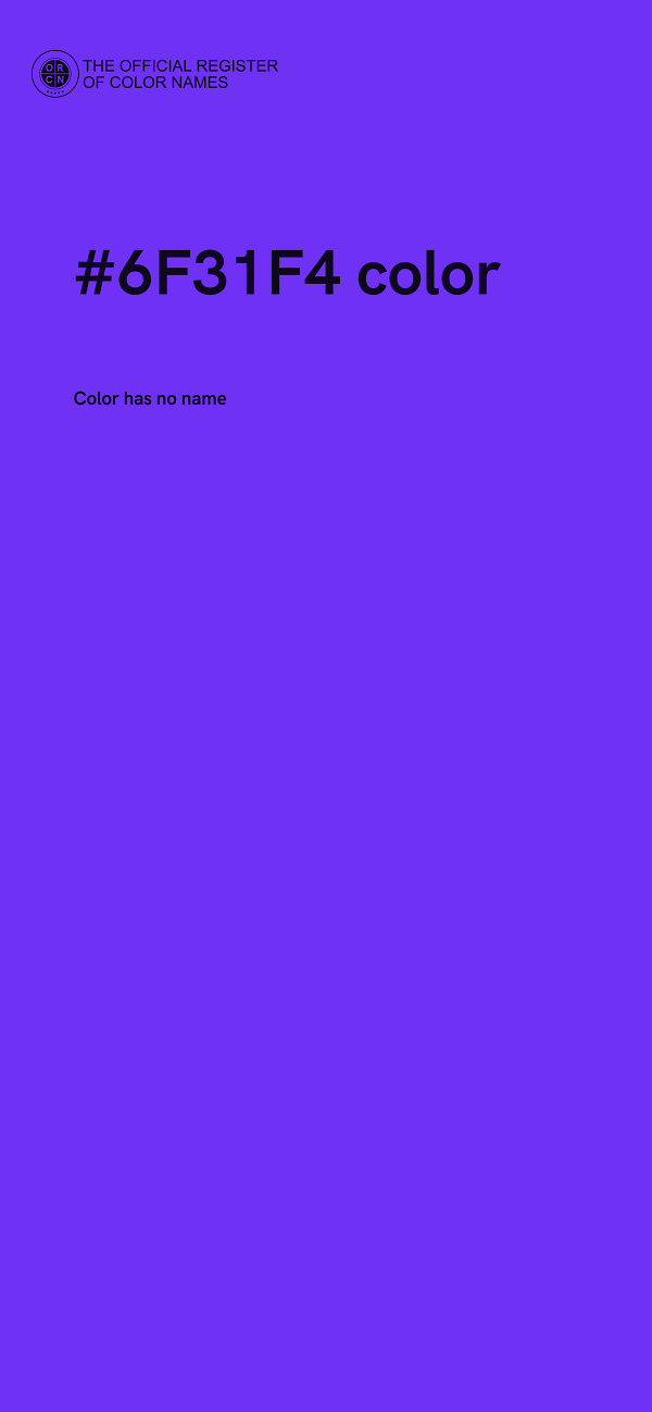 #6F31F4 color image