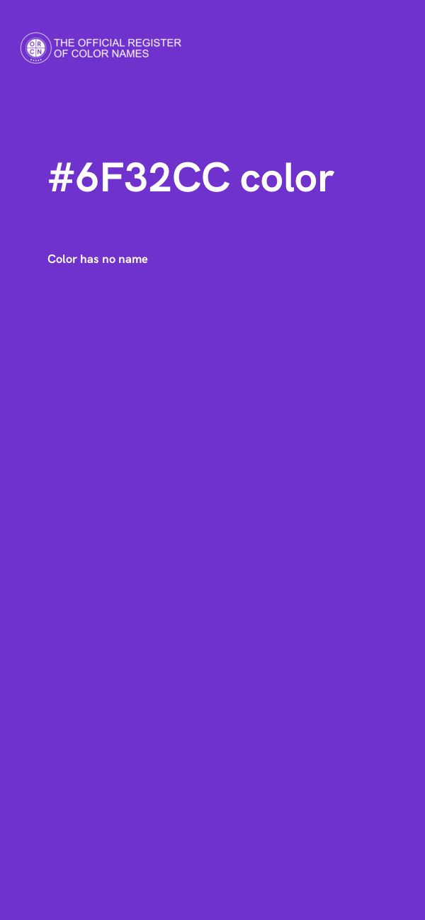 #6F32CC color image