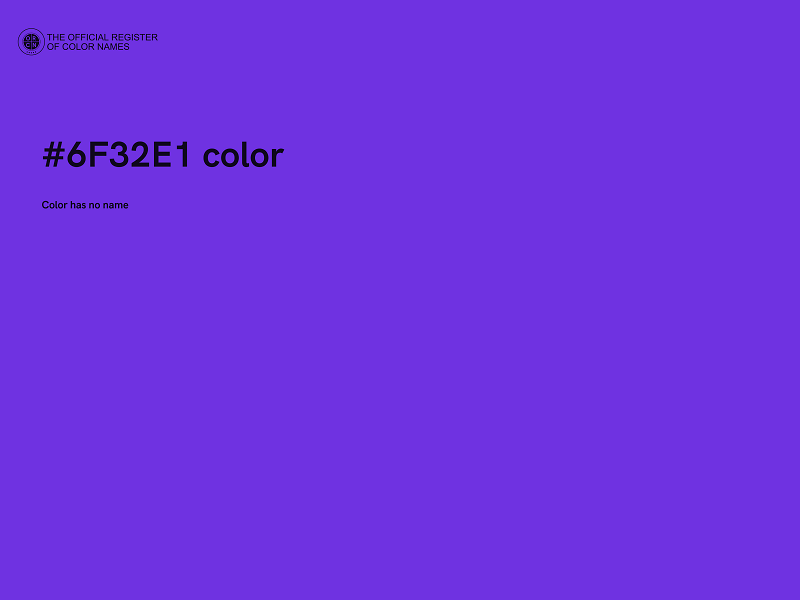 #6F32E1 color image