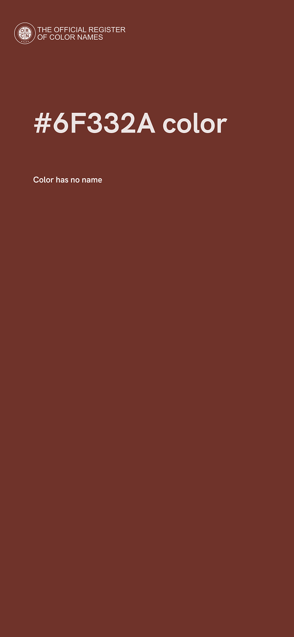 #6F332A color image