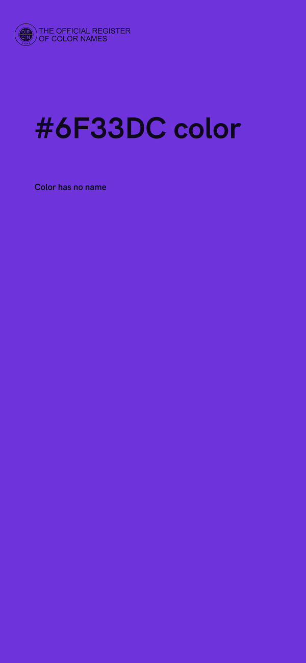 #6F33DC color image