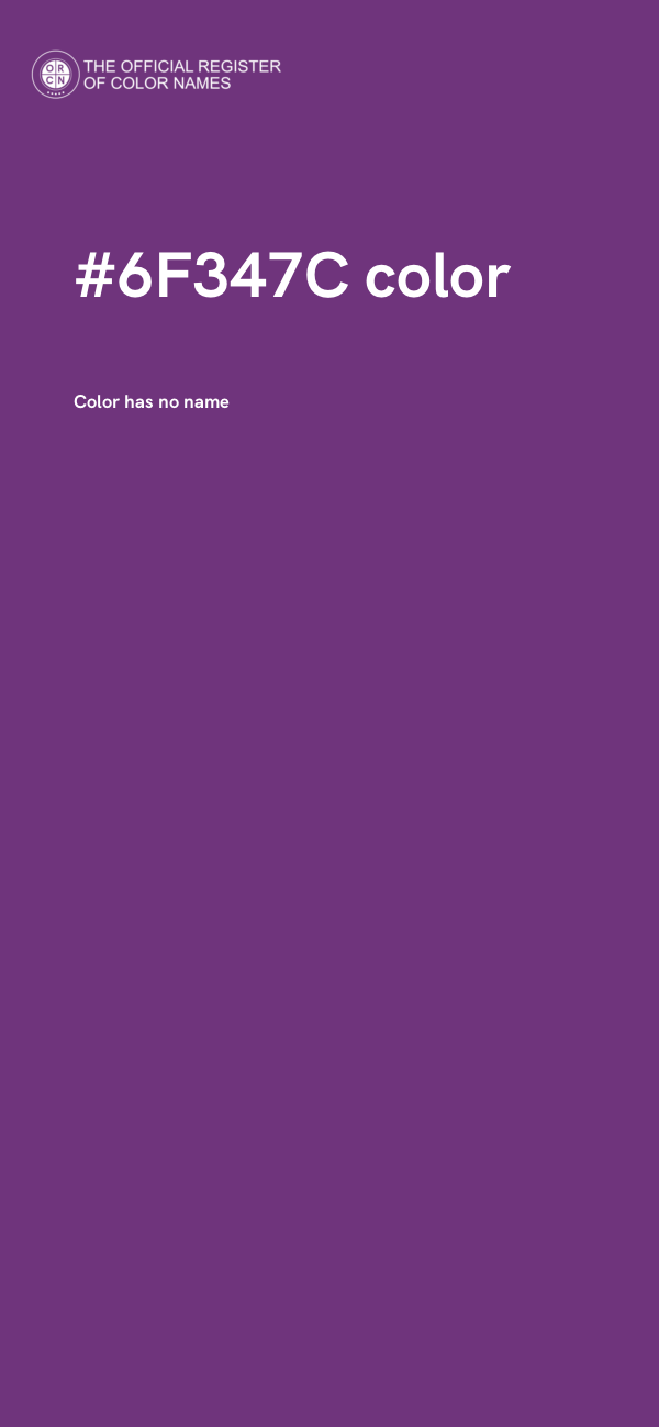 #6F347C color image