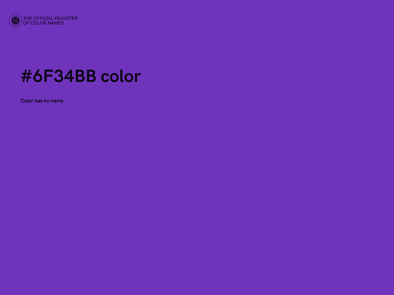 #6F34BB color image
