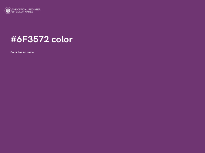 #6F3572 color image