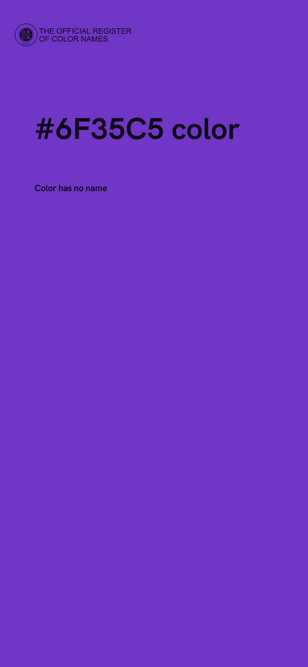 #6F35C5 color image