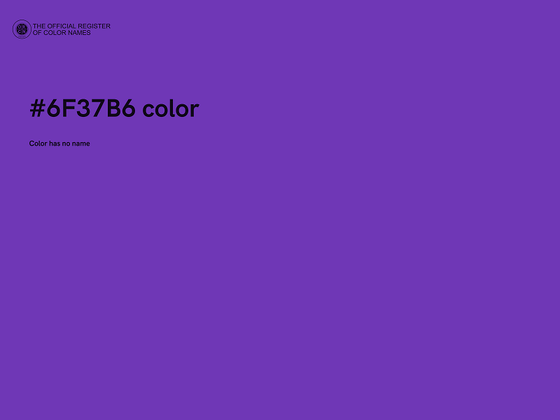 #6F37B6 color image
