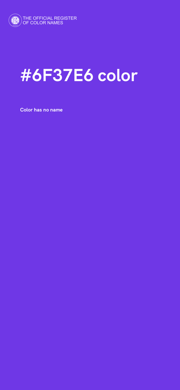 #6F37E6 color image