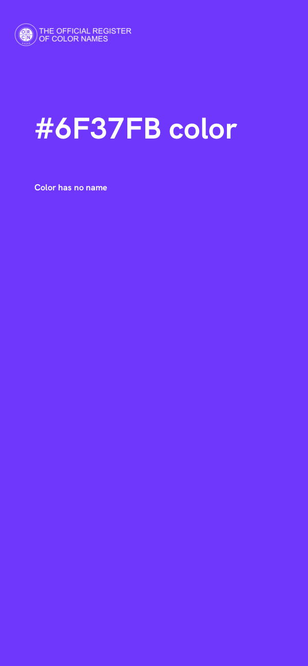 #6F37FB color image