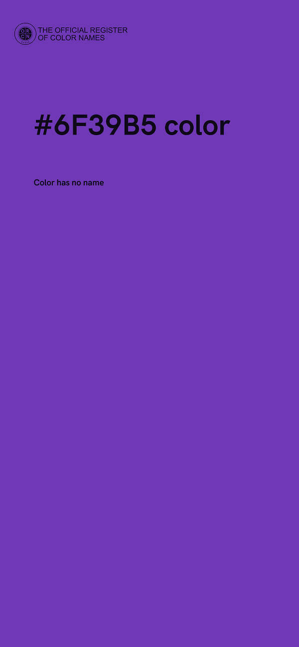 #6F39B5 color image