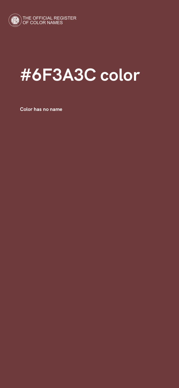 #6F3A3C color image