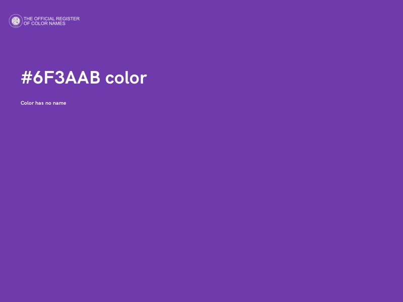 #6F3AAB color image