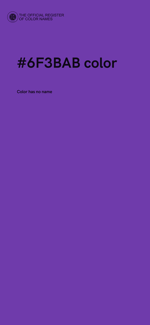 #6F3BAB color image