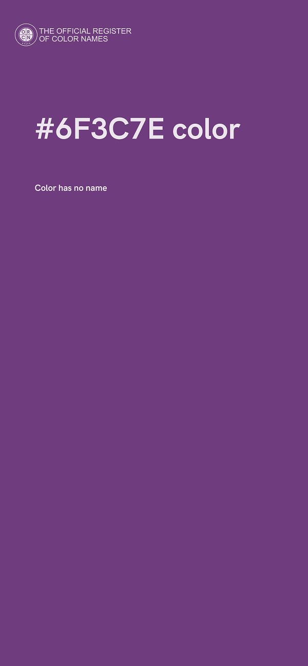 #6F3C7E color image