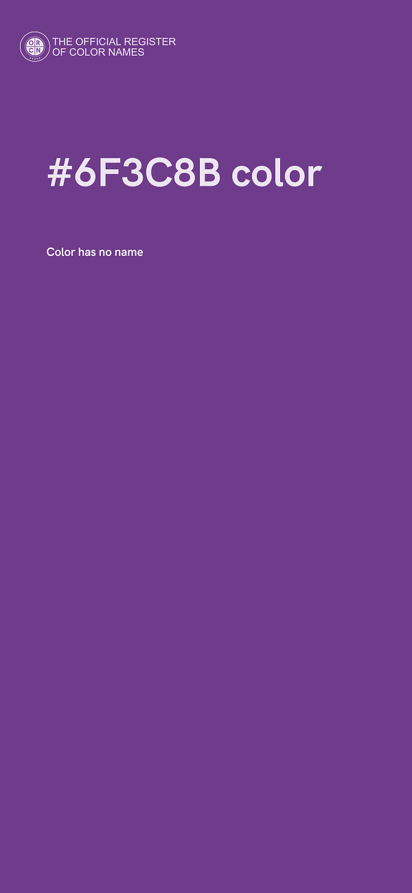 #6F3C8B color image