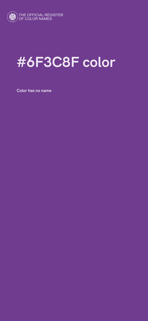 #6F3C8F color image