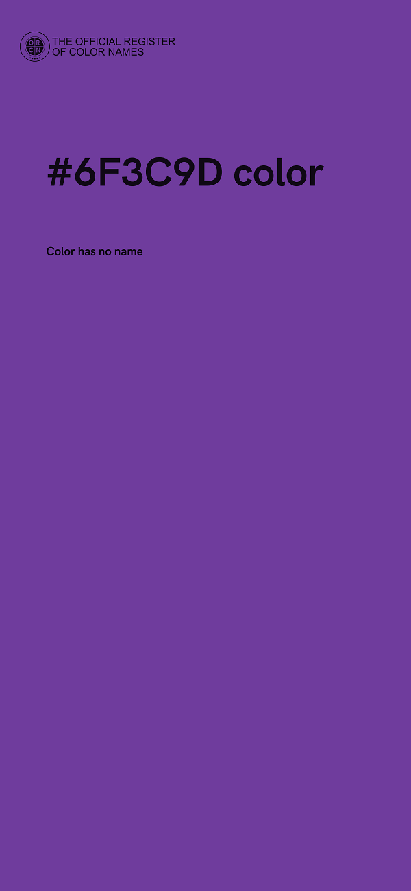 #6F3C9D color image