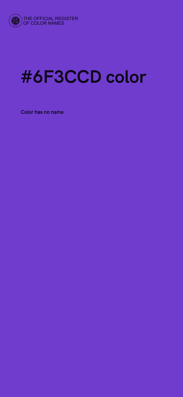#6F3CCD color image